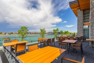 Chairman's Steakhouse Patio Overlooking Mahogany Lake