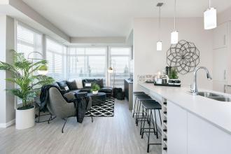 Lyric Leases Kitchen & Living Room